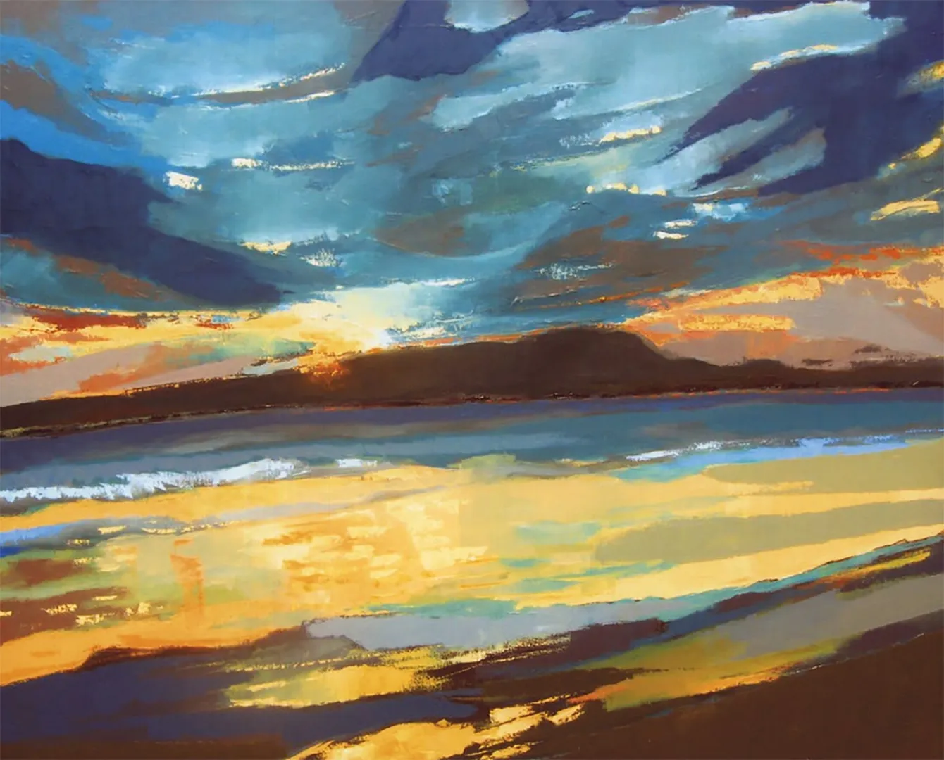 Mar: atardecer