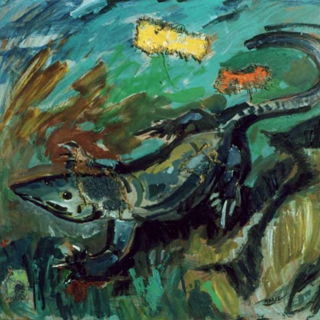 iguana-oleo-y-arpillera-sobre-hardboard-60x80-cm-1991